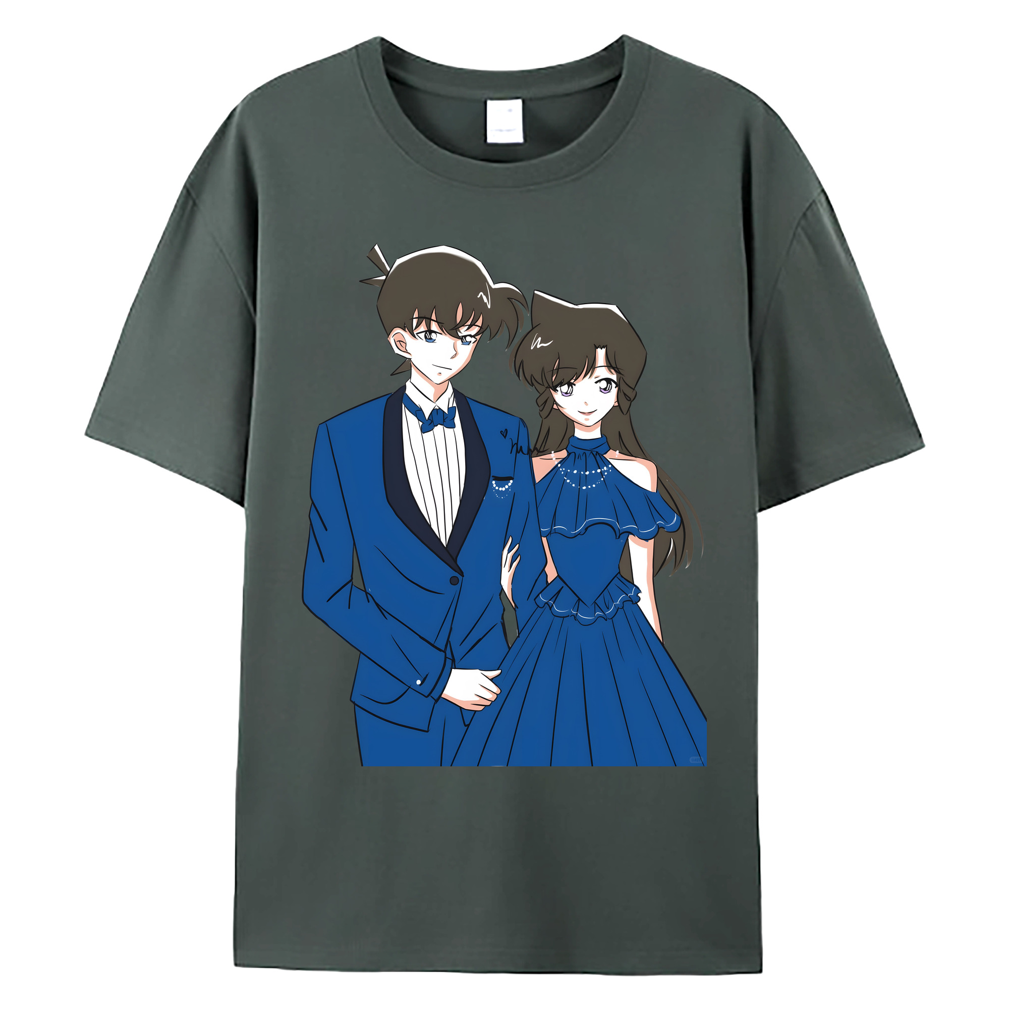 （画像用） 名探偵コナン 江戸川 コナン Detective Conan Conan Edogawa 綿100％ メンズ半袖Tシャツ｜肌触りやわらか＆通気性